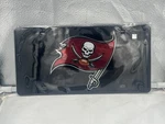 Tampa Bay Buccaneers Nfl Black Laser Cut License Plate Wincraft New. Price: $35.00.