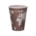 Eco Products Compostable Disposable Insulated World Art 8OZ Coffee Cups, Case... New. Price: $162.14.