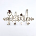 Vintage Silverware Utensils Hanger 4 Hook Wall Mount Organizer Rack Display Rare Used. Price: $26.85.