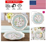 9-INCH Floral Disposable Plates Set Of 16 Perfect For Baby Showers & Weddings New. Price: $26.99.