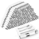 Pre Rolled Plastic Cutlery Set, 120 Pack Wrapped Silverware Se... New. Price: $73.28.