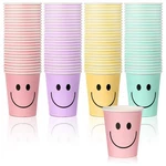 Layhit 100 Pcs 9 Oz Smile Face Drink Cups Paper Disposable Pastel... New. Price: $24.78.