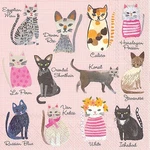 Boston International Ihr Cocktail Beverage Paper Napkins 5 X Cool Cats New. Price: $10.95.