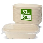 Aichef 50 Pack 32 Oz Disposable Meal Prep Containers Food Containe... New. Price: $39.38.