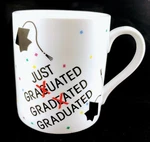 Just Graduated Coffee Tea Mug Cup Graduation Amscan Inc. 1986 Used. Price: $9.99.