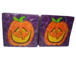 2 Packs Pumpkin Fun 40 Total Paper Napkins Halloween Jack-o'-lantern Purple New. Price: $13.19.