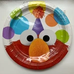 Sesame Street Designware Elmo's Party 7" Plates, New In Package. Price: $12.00.