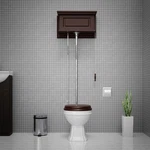 Dark Oak High Tank Pull Chain Toilet White Elongated Bowl 74" Renovators Supply New. Price: $1249.99.