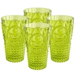 Elle Decor Set Of 4 Acrylic Water Tumblers Green New. Price: $50.99.