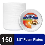 Hefty Everyday Soak Proof Disposable Foam Plates, 8.8 Inches, 150 Count New. Price: $22.99.