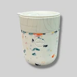 W&p Porter Ceramic Mug 12OZ Terrazzo Cream Silicone Sleeve Gently Used. Price: $14.95.