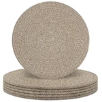 Round Placemats Set Of 6, Cotton Rope Woven Table Mats, Hot Pads For Kitchen,... New. Price: $36.49.
