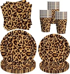 Leopard Print Plates And Napkins Party Supplies - Cheetah Birthday Deco... New. Price: $27.05.