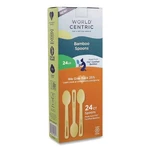 World Centric Spbbr Paper Spoon Bamboo Cutlery - Natural (24/PK) New. Price: $12.22.
