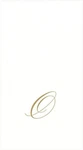 O, White Pearl Paper Linen Guest Towels, Monogram Initial, Pack Of 24 (2900GG.O) New. Price: $41.56.