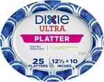 Dixie Ultra Disposable Paper Platters 10X12.5 Heavy Duty Party Plates 25CT New. Price: $10.99.