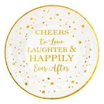 50 Counts Cheers To Love Gold Plates For Bridal Shower Wedding Engagement Bachel New. Price: $26.97.