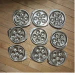 Royal Chicago Stainless Steel Round 5-COMPARTMENT Serving Tray Set, Silver (9) Used. Price: $19.21.