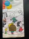 Vintage 1970S Hallmark Peanuts Snoopy Fun Party Paper Tablecloth 44" X New. Price: $8.00.