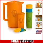 Stylish Heritage Retro Pitcher And 4 Tumblers Splash-free, Dishwasher Safe Set New. Price: $85.99.