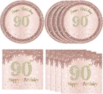 40PCS 90TH Birthday Decorations For Women Rose Gold Theme New. Price: $14.76.