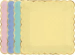 Amscan Scalloped Square Party Plates, 10" - Assorted Color, 8 Ct New. Price: $13.99.
