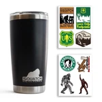Black Bigfoot/sasquatch Tumbler - Stainless Steel 20 Oz Reusable Insulated Tr... New. Price: $30.41.