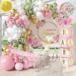 338 Pc Baby In Bloom Shower Decorations For Girl - Balloon Arch Garland New. Price: $63.28.