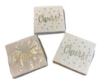 3X 30-COUNT Packages Of Spritz "cheers" Paper Beverage Napkins New. Price: $7.36.