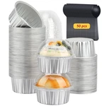 Cupcake Liners With Dome Lids 50 Pack,free-air 5OZ Aluminum Foil Baking Cups ... New. Price: $20.39.