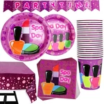Scale Rank 102 Piece Girls Spa Birthday Party Supplies Set, Serves 25 Guest New. Price: $22.99.