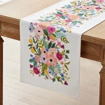 New Rifle Paper Co. Garden Party Table Runner - Pink, 16 In. X 90. Price: $34.49.