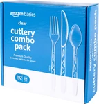 Disposable Clear Assorted Cutlery Set, Premium Quality, 192 Count, Large Combo New. Price: $18.95.