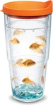 Tervis Goldfish Plastic Tumbler With Wrap And Orange Lid 24OZ, Clear, Classic... New. Price: $31.08.
