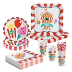 Fun Express Carnival Party Disposable Tableware Kit, 128 Piece New. Price: $32.82.