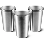 Kiseer 5 16 Ounce Stainless Steel Pint Cups Count (pack Of 1), Silverv New. Price: $24.64.