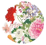 Caspari - Profusion Flowers Paper Salad And Dessert Plates New. Price: $5.99.