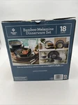 New Members Mark Melamine 18 Pc Set Plates Bowls Olympus Medallion Blue. Price: $59.95.