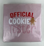 Pack 40 Mistle Bow Cocktail Official Cookie Tester Christmas Paper Napkins New. Price: $7.15.