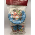 American Greetings Vtg Christmas Party Pack Platescupstablecloth 1984 Santa Deer New. Price: $40.00.