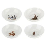 Wrendale Designs By Royal Worcester Bowls - Ducks, Hare, Squirrel & Mouse Set Of New. Price: $125.74.