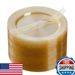 Goodluck 120PC 7" Gold Glitter Plastic Dessert Plates W/ 7.4" Forks New. Price: $47.40.