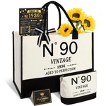 Yeohjoy 90TH Birthday Gifts For Women Canvas Tote Bag Travel Gear, Unique ... New. Price: $35.10.