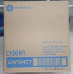 Dixie Plastic Straws 10.25" Giant Individually Wrapped Blue 1,200/CASE GW104 New. Price: $25.95.
