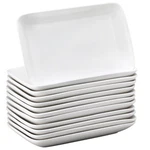 Irenare 12 Pcs 10 Inch Rectangular Salad Plates White Porcelain D... New. Price: $86.29.