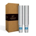 12 Ounce Reusable Aluminum Party Cups, 50 Count, Cold-holding, Recyclable New. Price: $39.16.