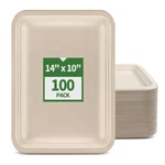 100 Pack 14 Inch Extra Large Disposable Food Trays For Crawfish Crab Lobster New. Price: $63.26.