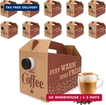 Inparalluv 10 Pack Disposable Coffee Box Dispensers To Go Drink Container New. Price: $63.98.