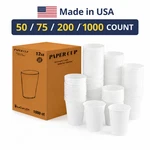 12 Oz Paper Coffee Cups Leak Proof Disposable Made In Usa 50 75 200 1000 New. Price: $69.99.