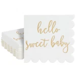 Juvale Baby Shower Napkins - X In, Gold Foil, 50 Pack Inches, New. Price: $15.42.